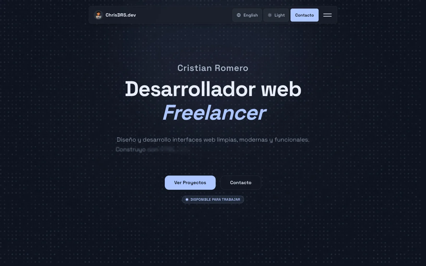 ChrisDRS.dev preview